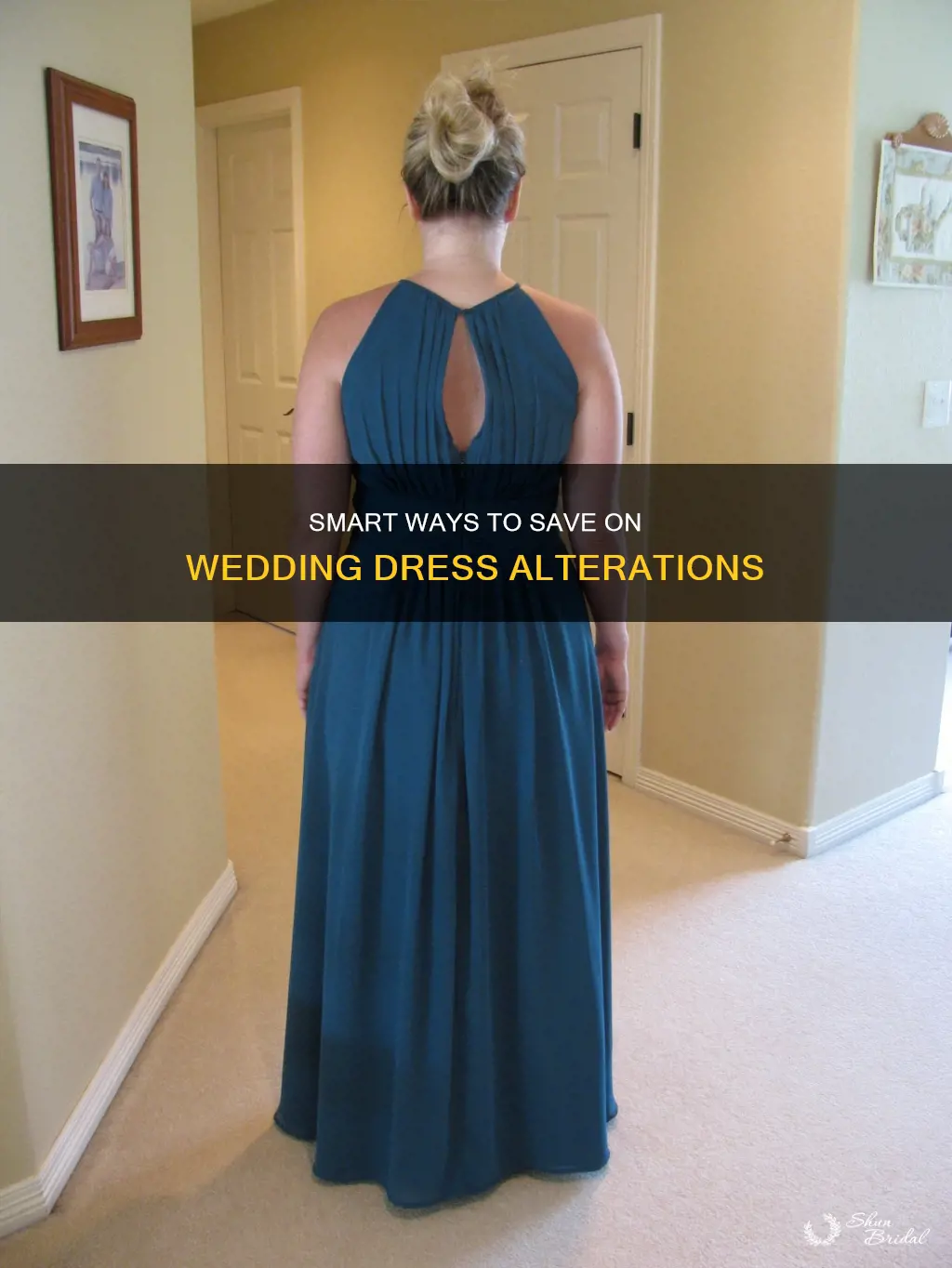 how to save money on wedding dress alterations