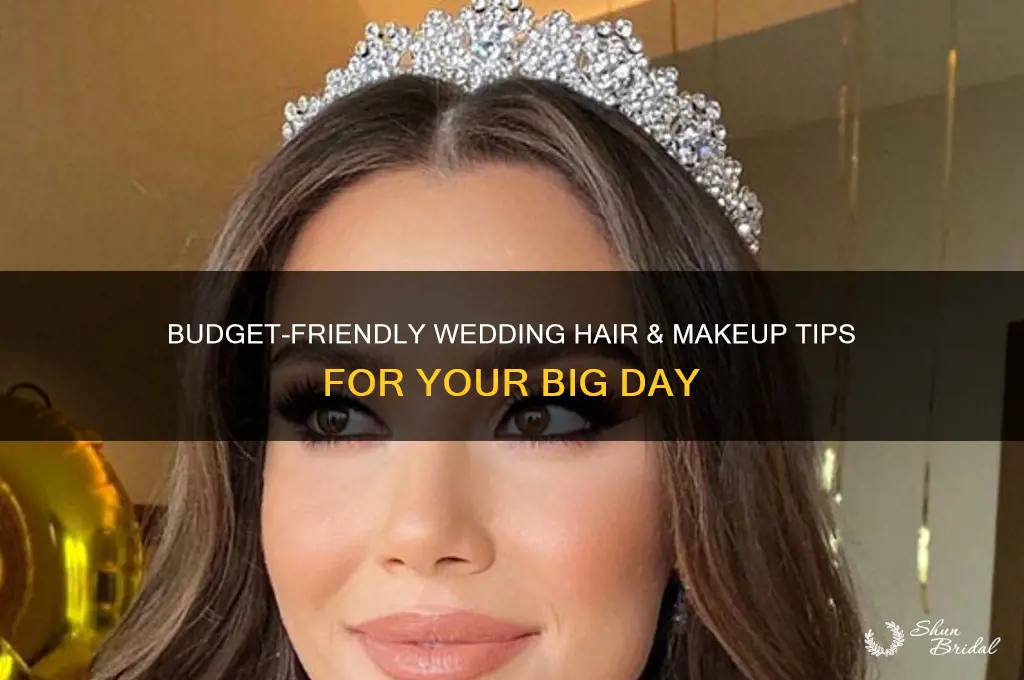 how to save money on wedding hair and makeup