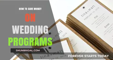 Smart Ways to Cut Costs on Your Wedding Programs