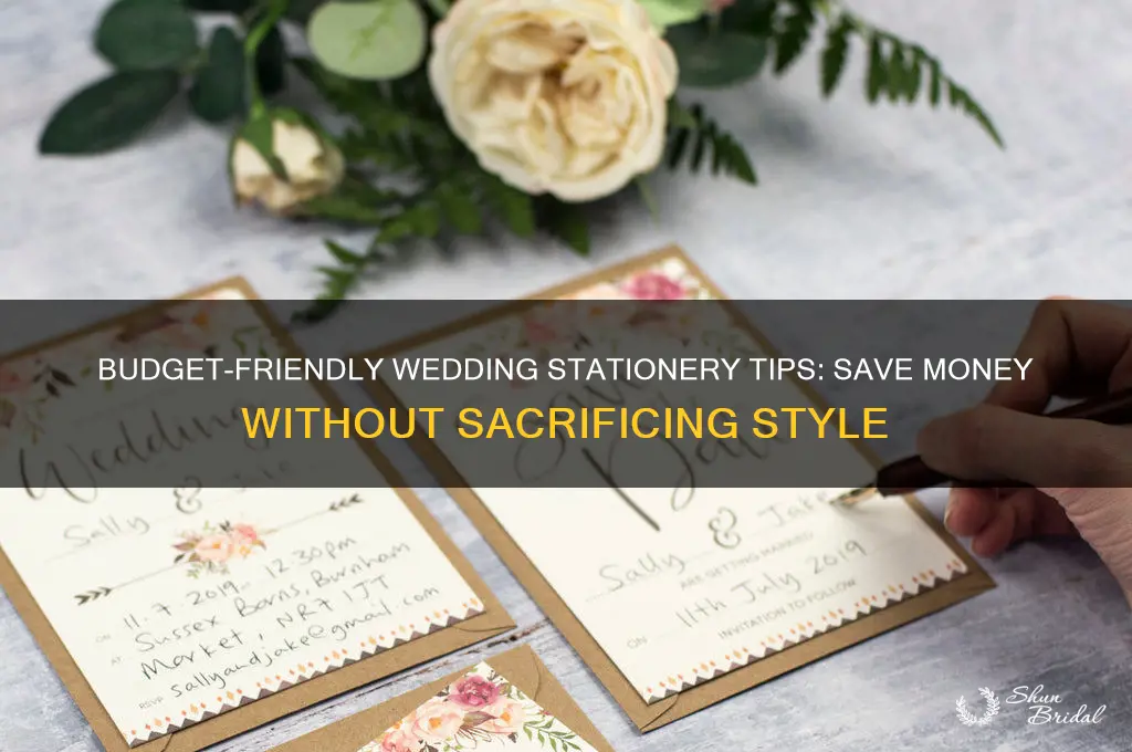 how to save money on wedding stationery