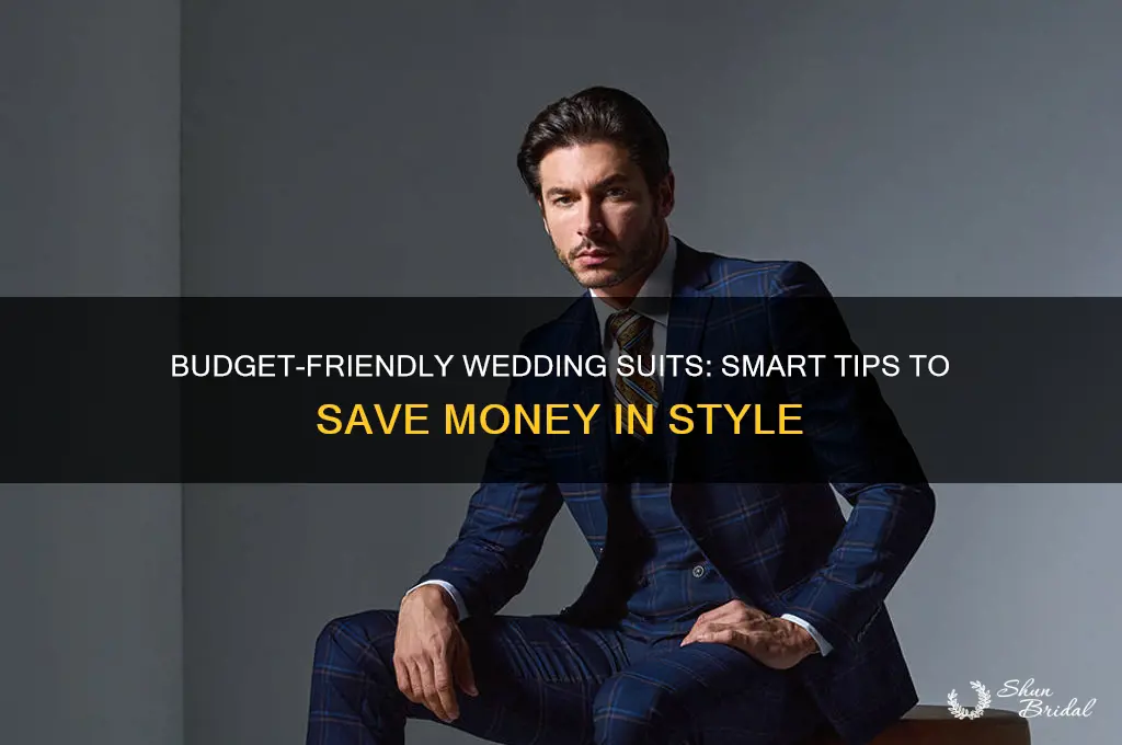 how to save money on wedding suits