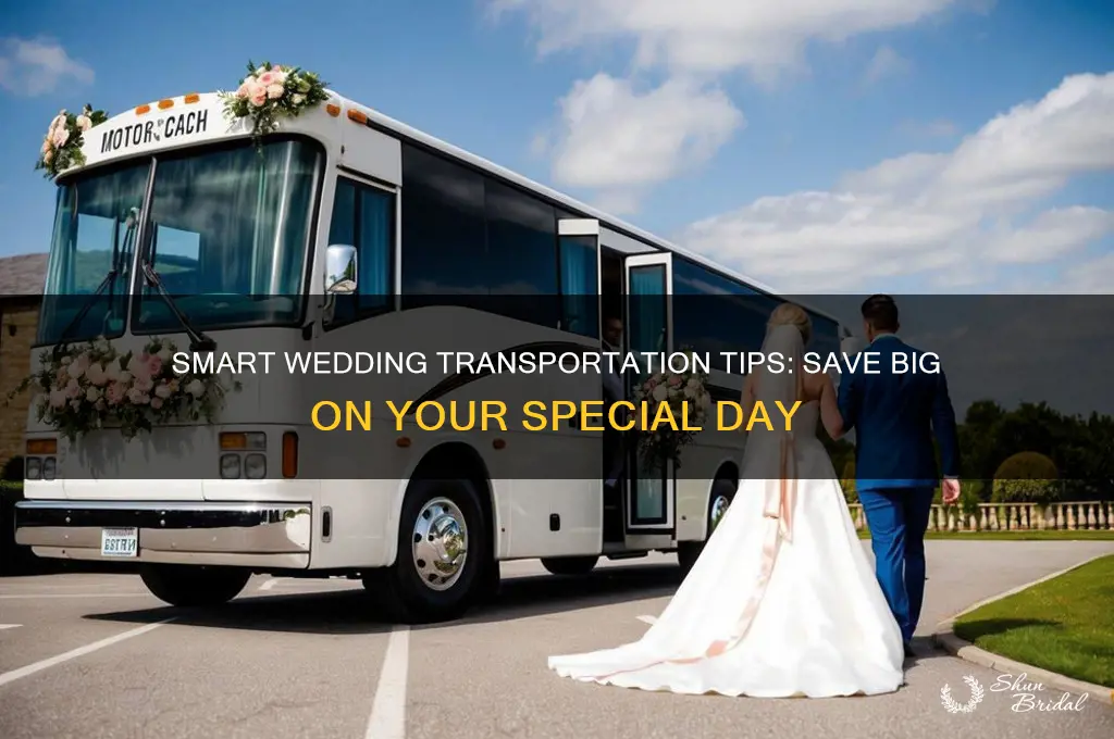 how to save money on wedding transportation