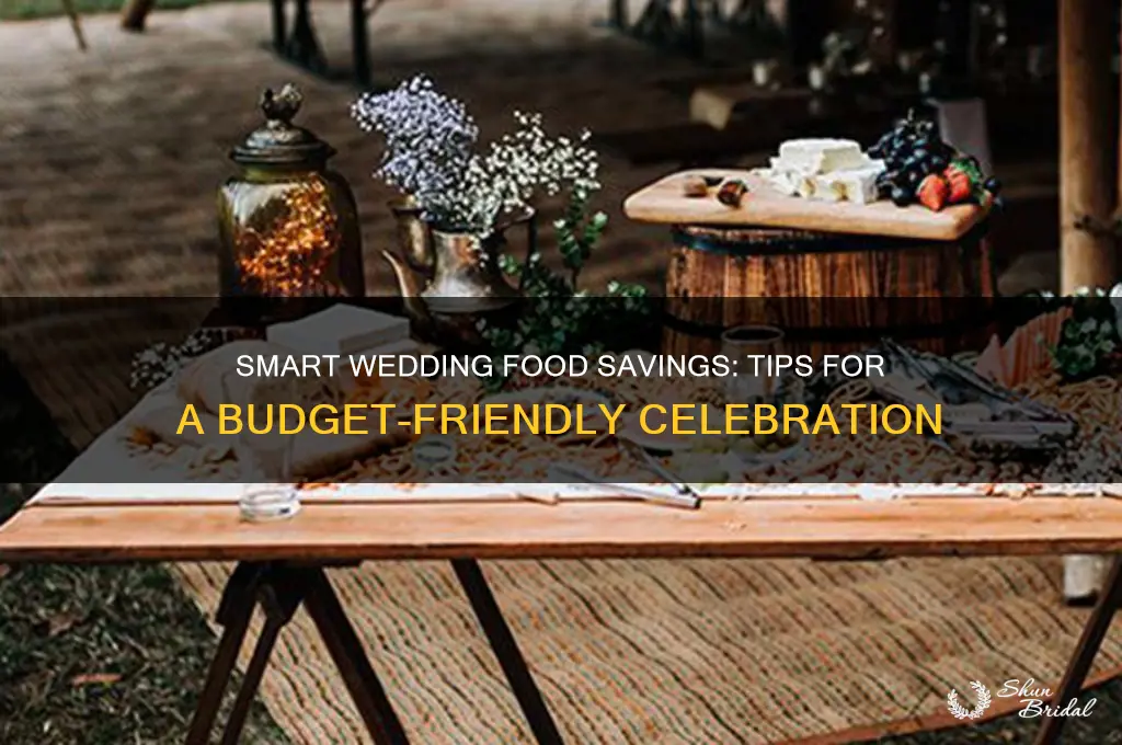 how to save on food at a wedding