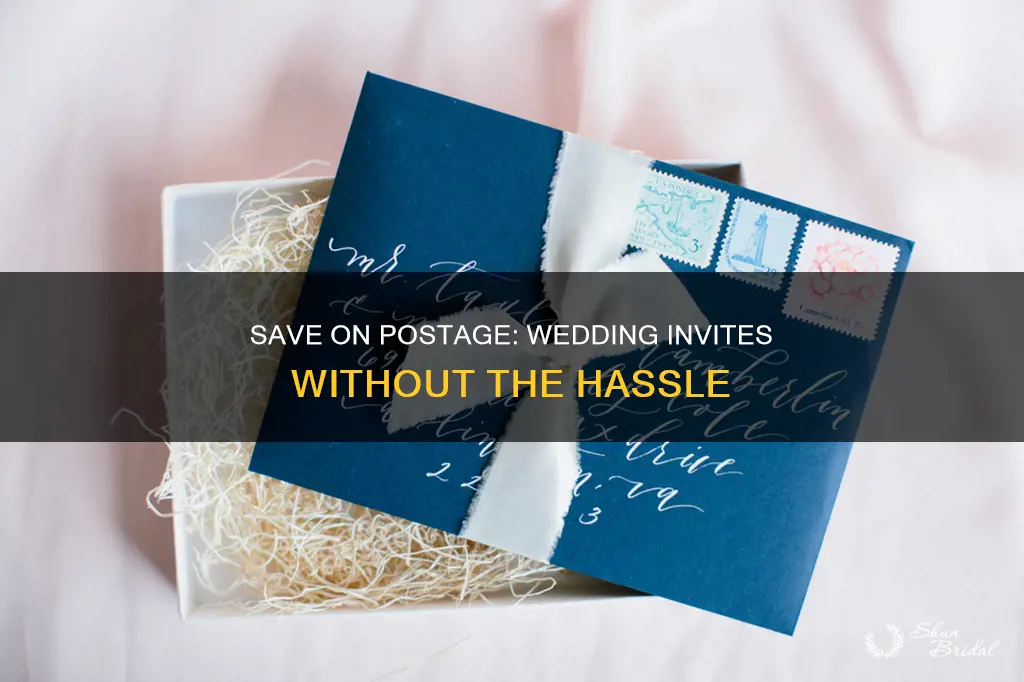 how to save on postage for wedding invitations