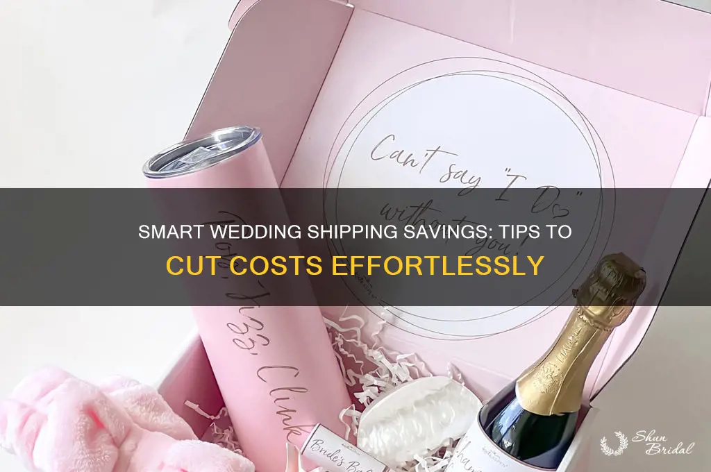 how to save on shipping for wedding