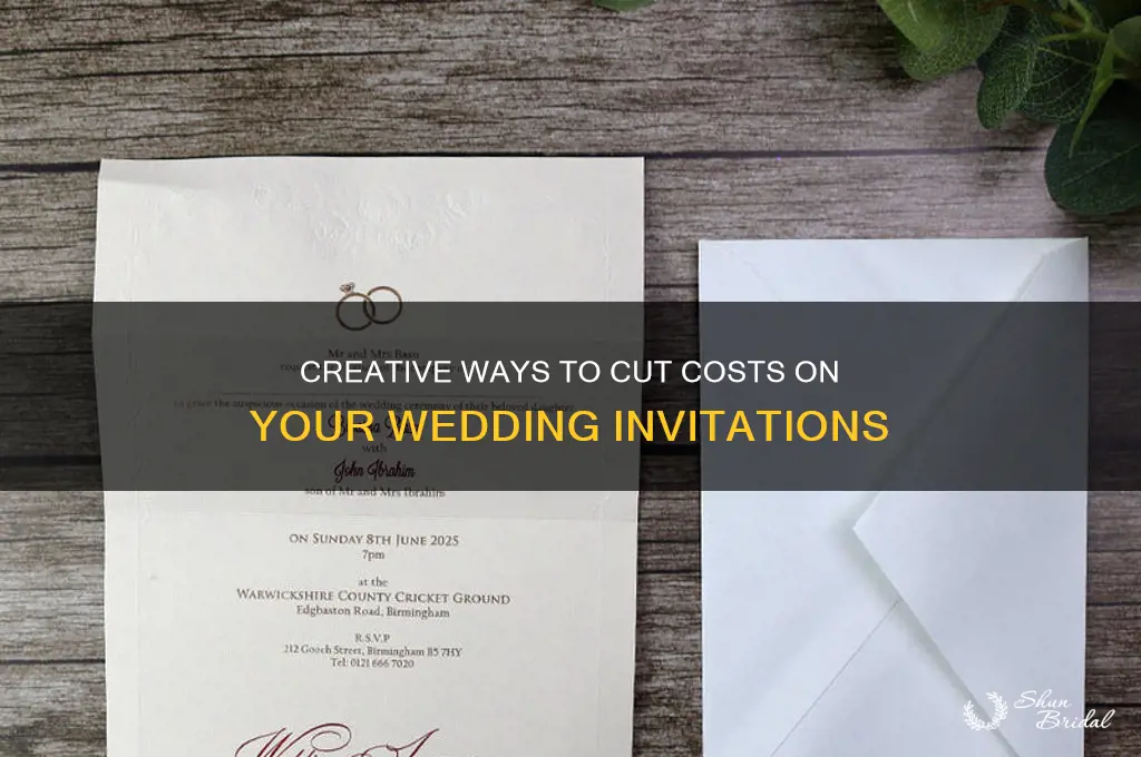 how to save on wedding cards