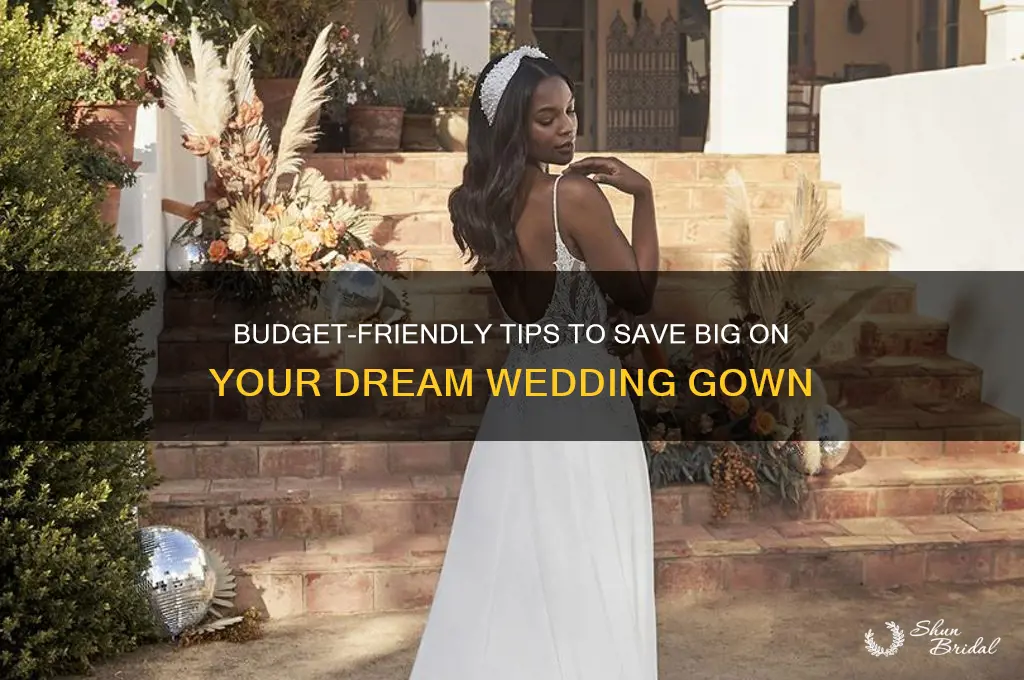 how to save on wedding gown