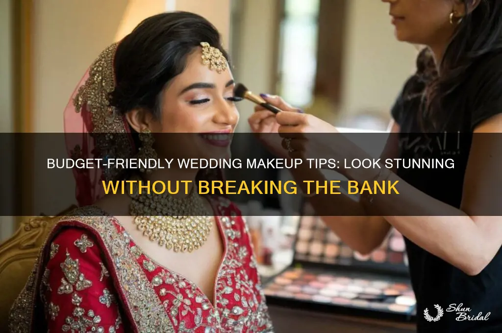 how to save on wedding makeup