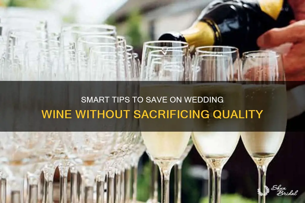 how to save on your wedding wine