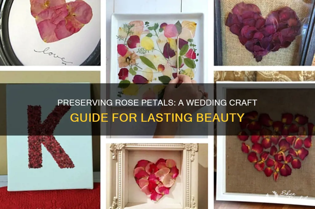 how to save rose petals for a wedding