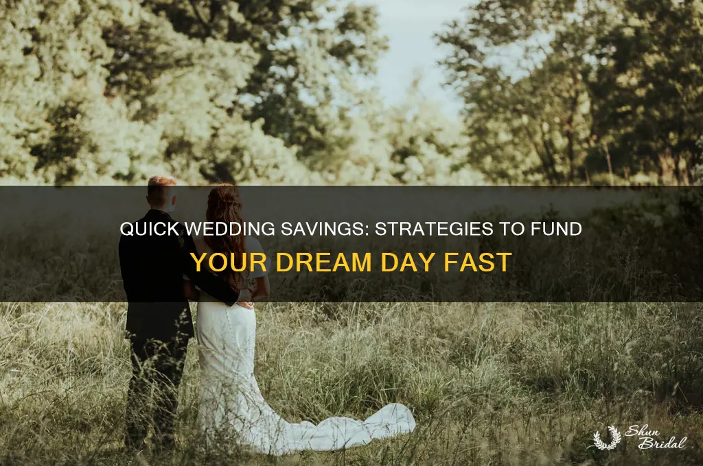 how to save up for a wedding quickly