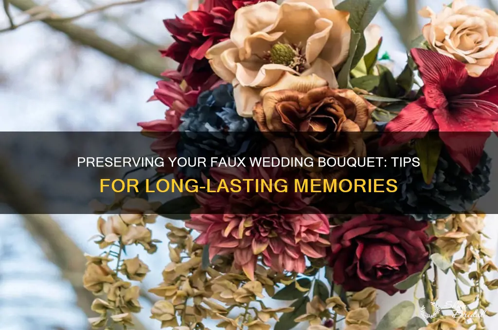 how to save your fake wedding bouquet