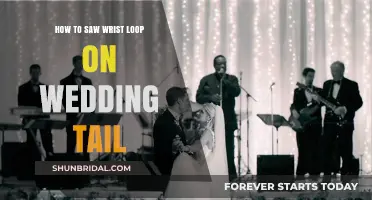 Mastering the Art of Sawing a Wrist Loop on Your Wedding Train