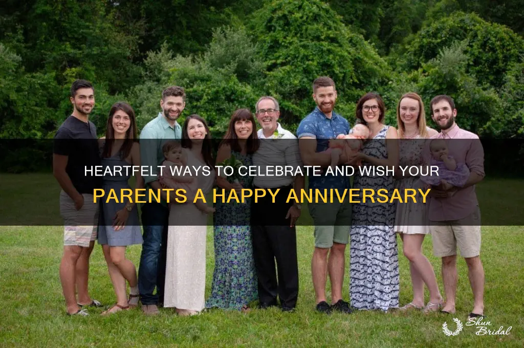 how to say happy wedding anniversary to parents