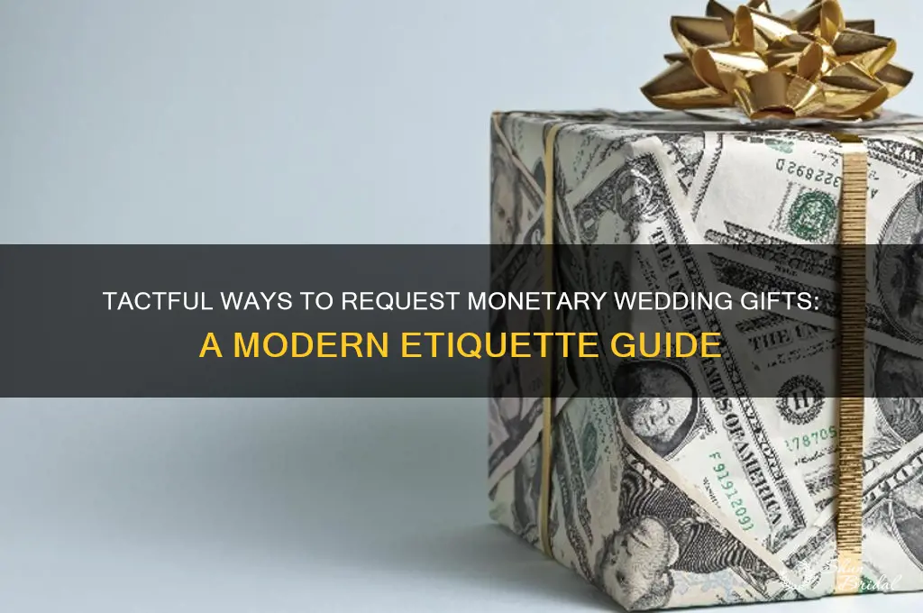 how to say monetary gifts for wedding