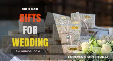 Saying No to Wedding Gifts: A Gracious and Thoughtful Approach