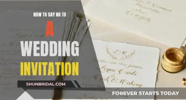 Declining Wedding Invites: A Gracious Guide to Saying No