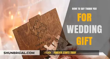 Expressing Gratitude: Perfect Ways to Say Thank You for Wedding Gifts