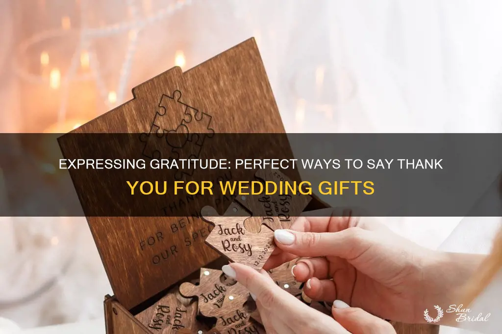 how to say thank you for wedding gift