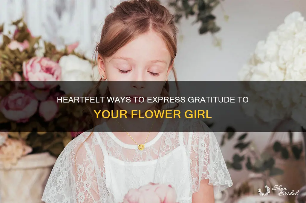 how to say thank you to flower girl