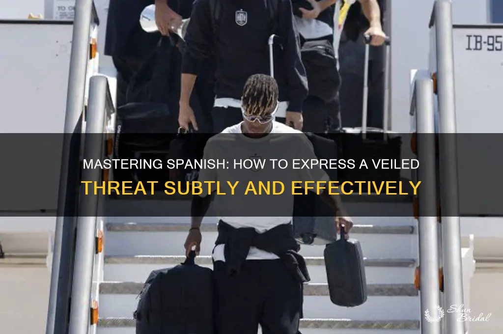 how to say veiled threat spanish