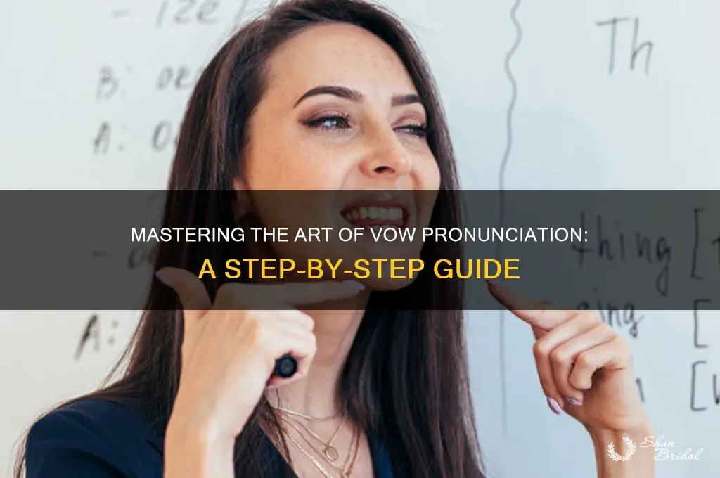 how to say vow