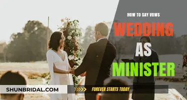 How to Say Wedding Vows as a Minister: A Step-by-Step Guide