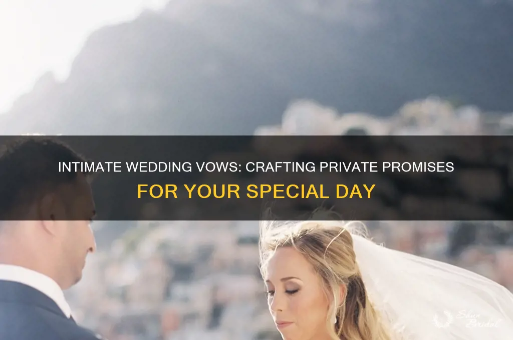 how to say we are doing wedding vows in private