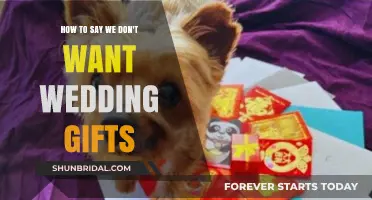 No Gifts, Please: How to Graciously Decline Wedding Presents