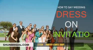 Guide to Wording Wedding Dress Code on Your Invitation