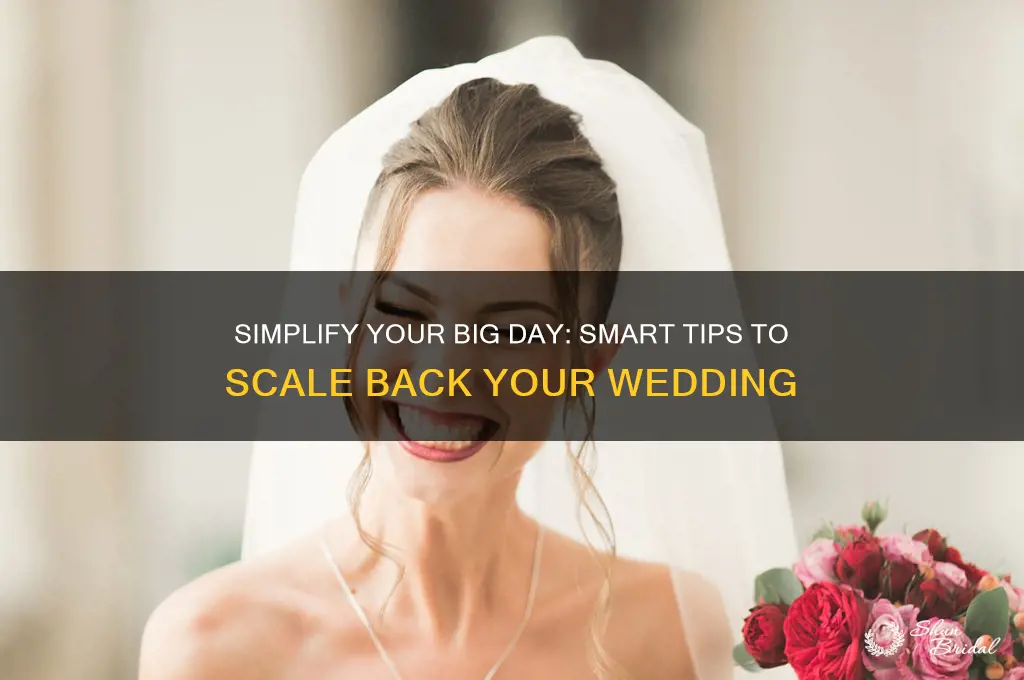 how to scale back a wedding