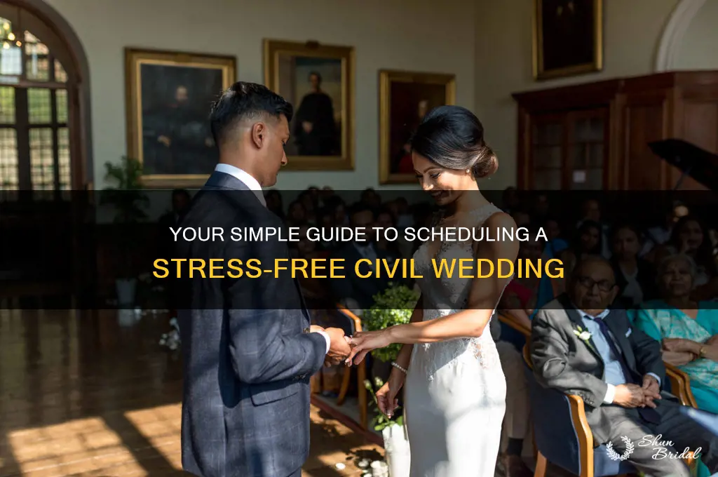 how to schedule a civil wedding