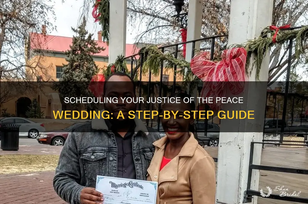 how to schedule a justice of the peace wedding