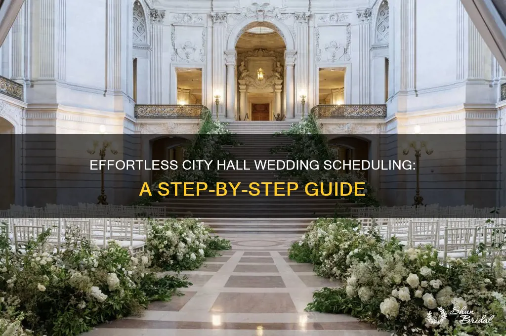 how to schedule a wedding at city hall