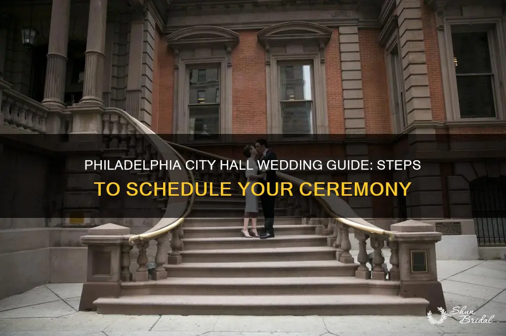 how to schedule a wedding ceremony at city hall philadelphia
