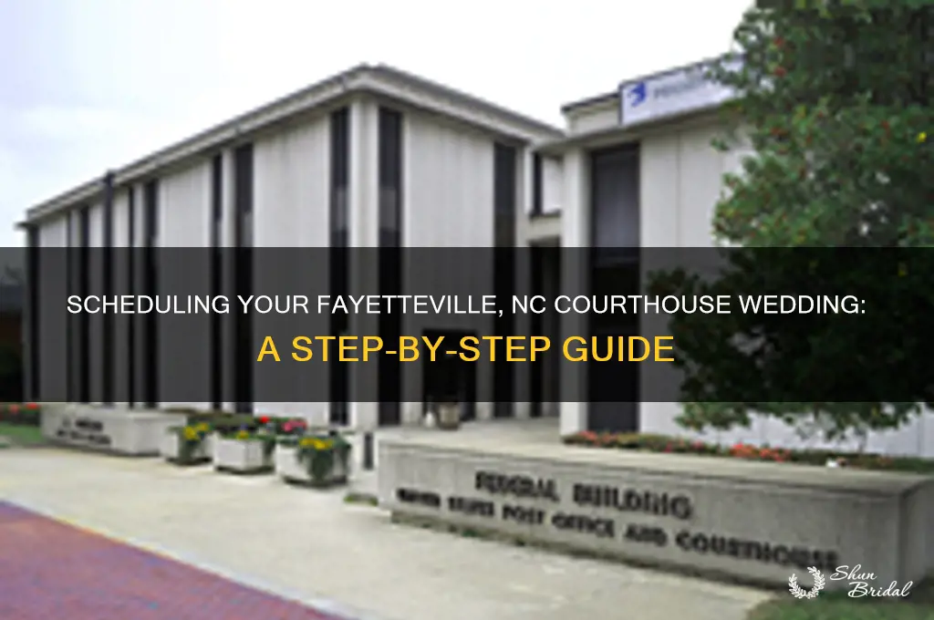 how to schedule courthouse wedding in fayetteville nc