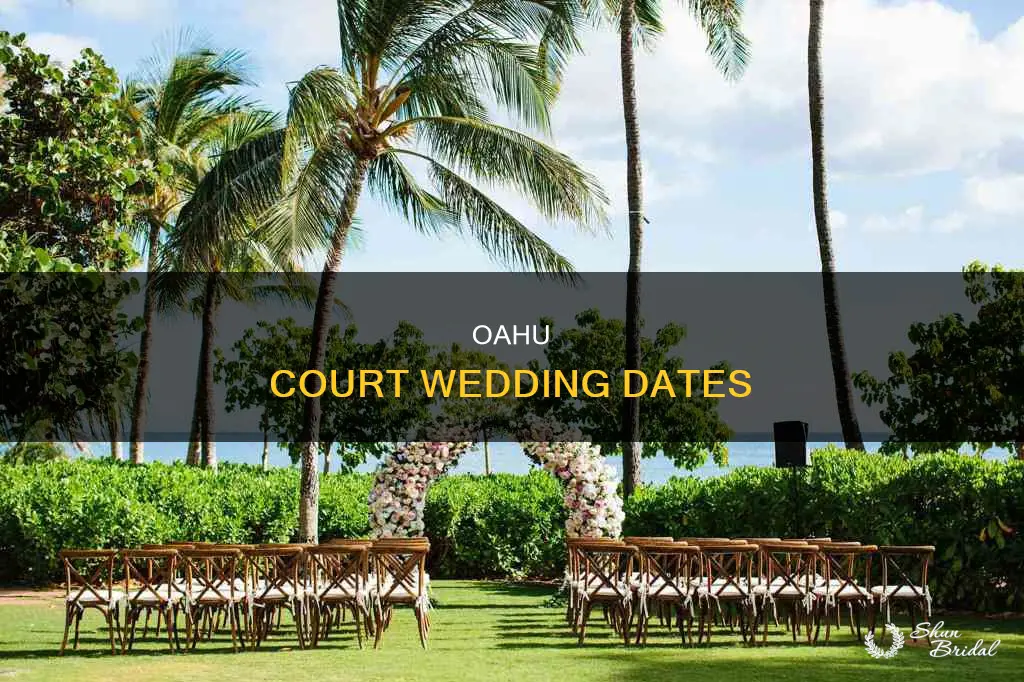 how to schedule wedding date in court oahu