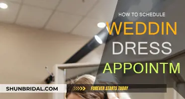 The Perfect Wedding Dress: Scheduling Appointments