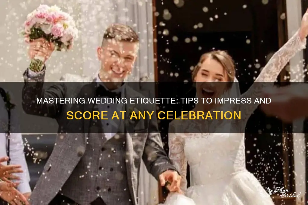 how to score at a wedding