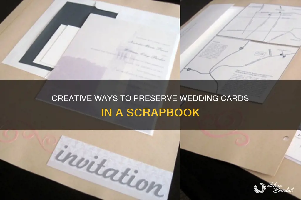 how to scrapbook wedding cards