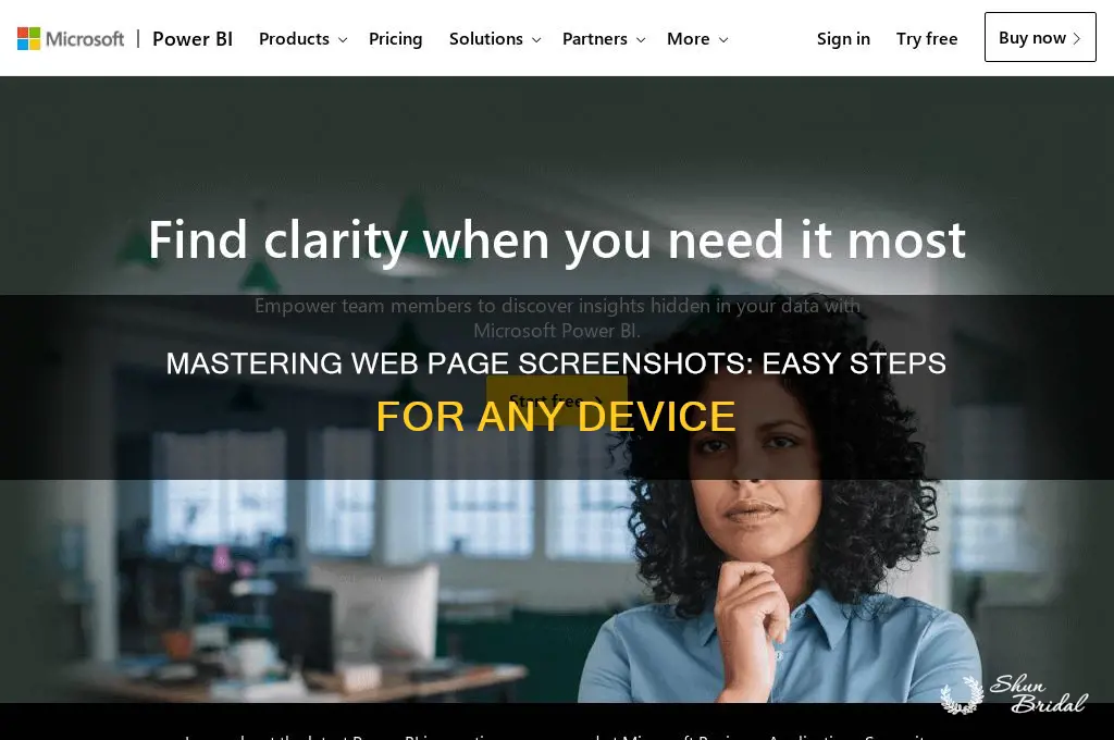 how to screenshot a wed page