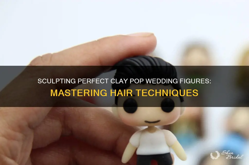 how to sculpt hair in clay pop figure wedding