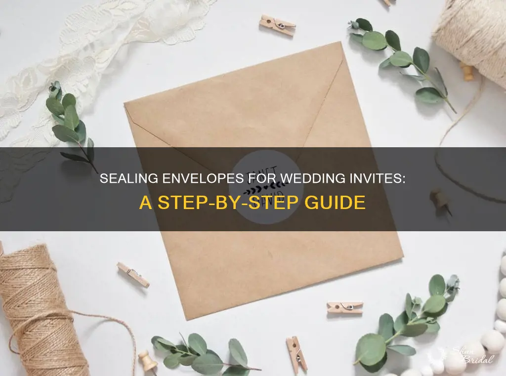 how to seal envelopes for wedding invitations