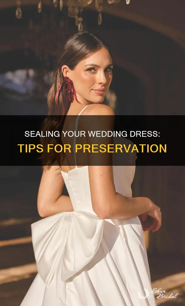 how to seal my wedding dress