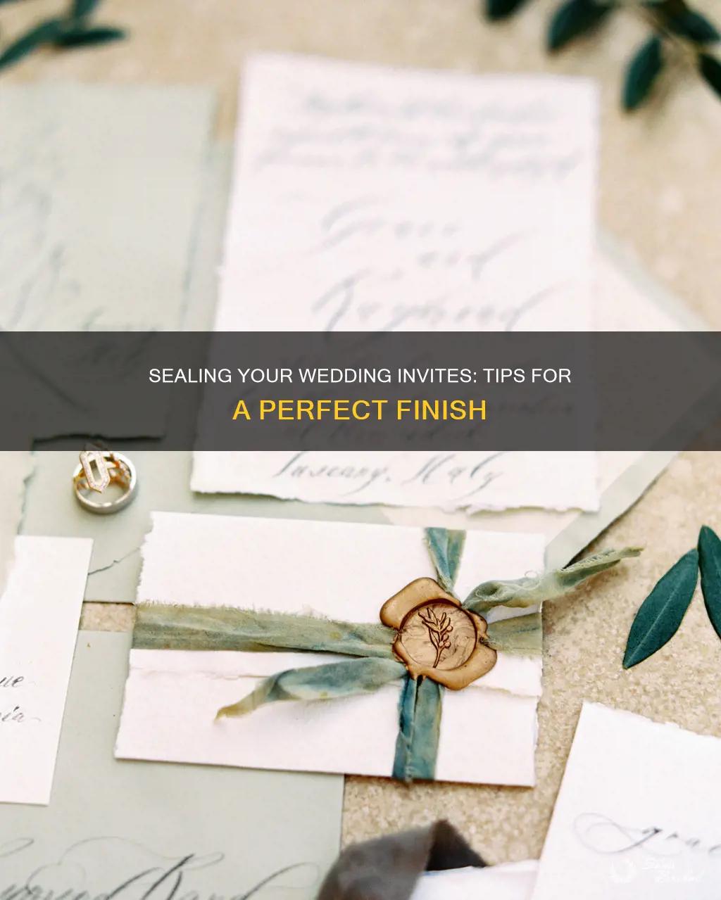 how to seal wedding invitations