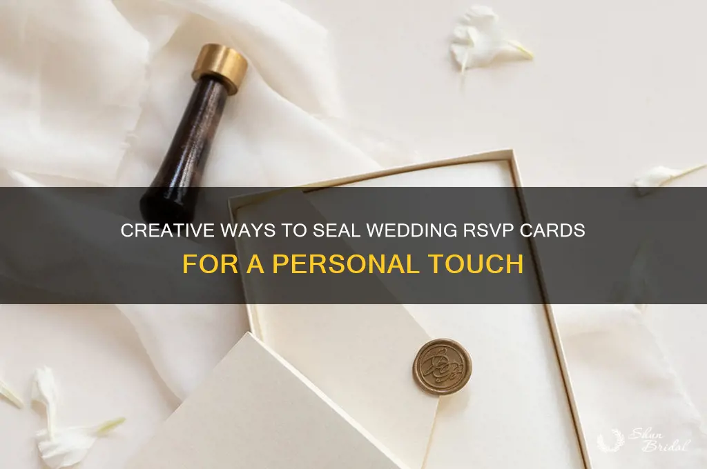 how to seal wedding rsvp cards