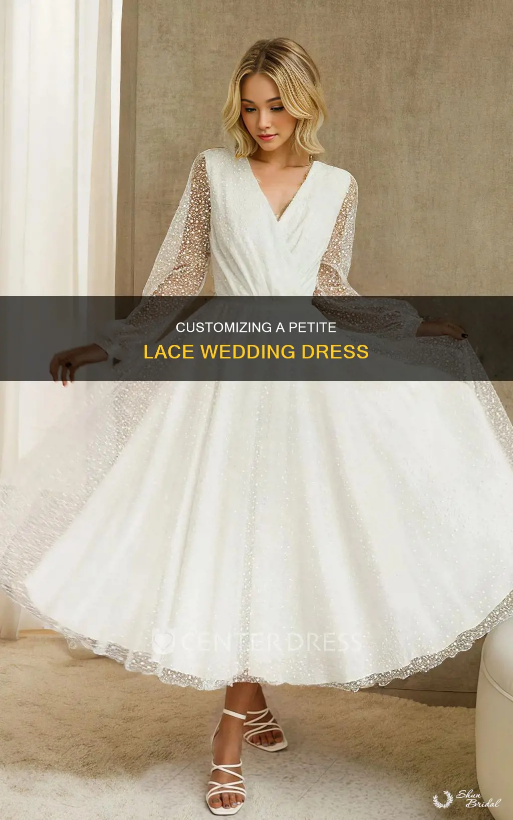 how to seamstress lace wedding dress petite short