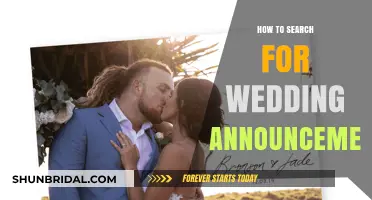 Finding Love's News: A Guide to Locating Wedding Announcements