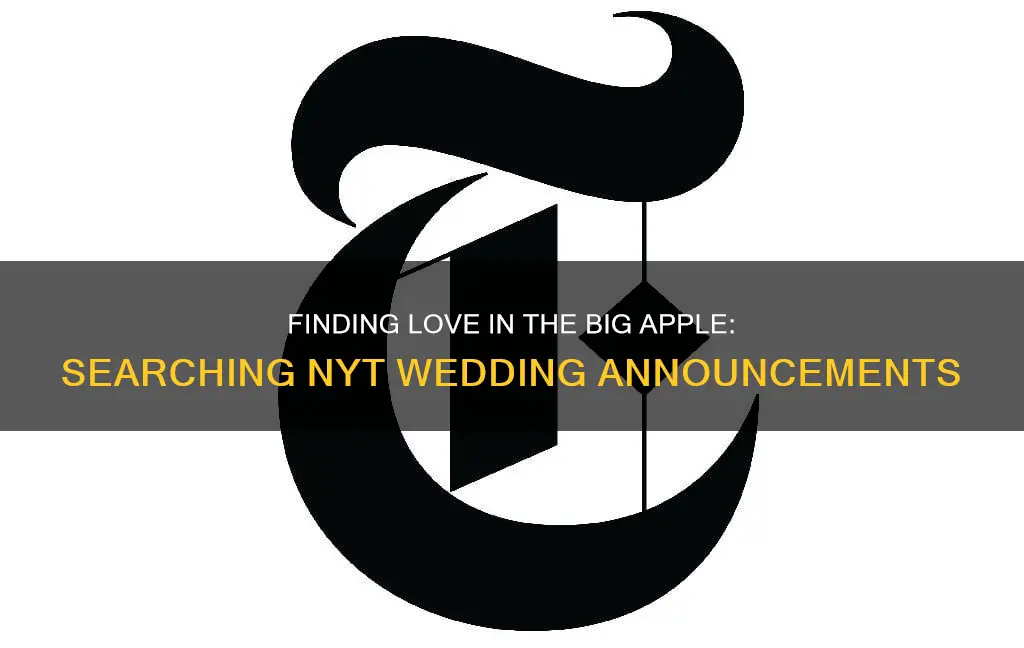how to search new york times wedding announcements