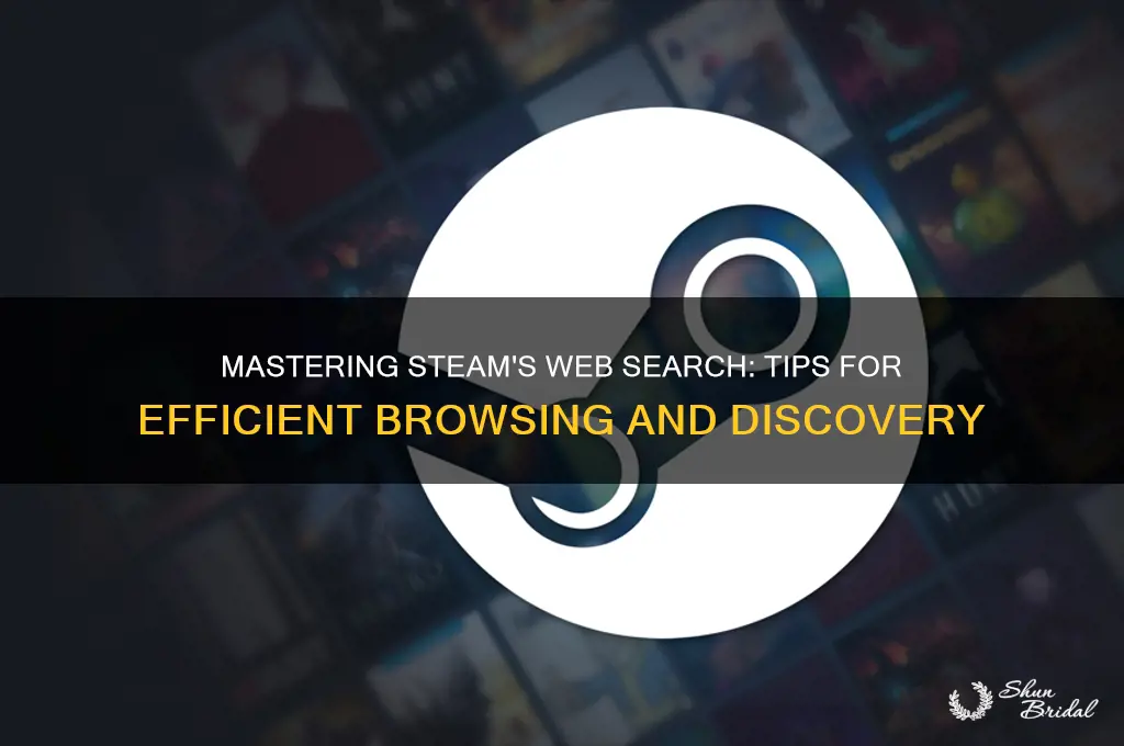 how to search wed through steam